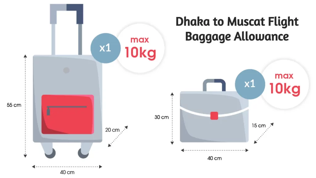Dhaka to Muscat Flight Baggage Allowance